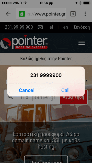 call pointer