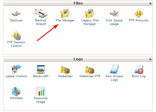 Cpanel filemanager